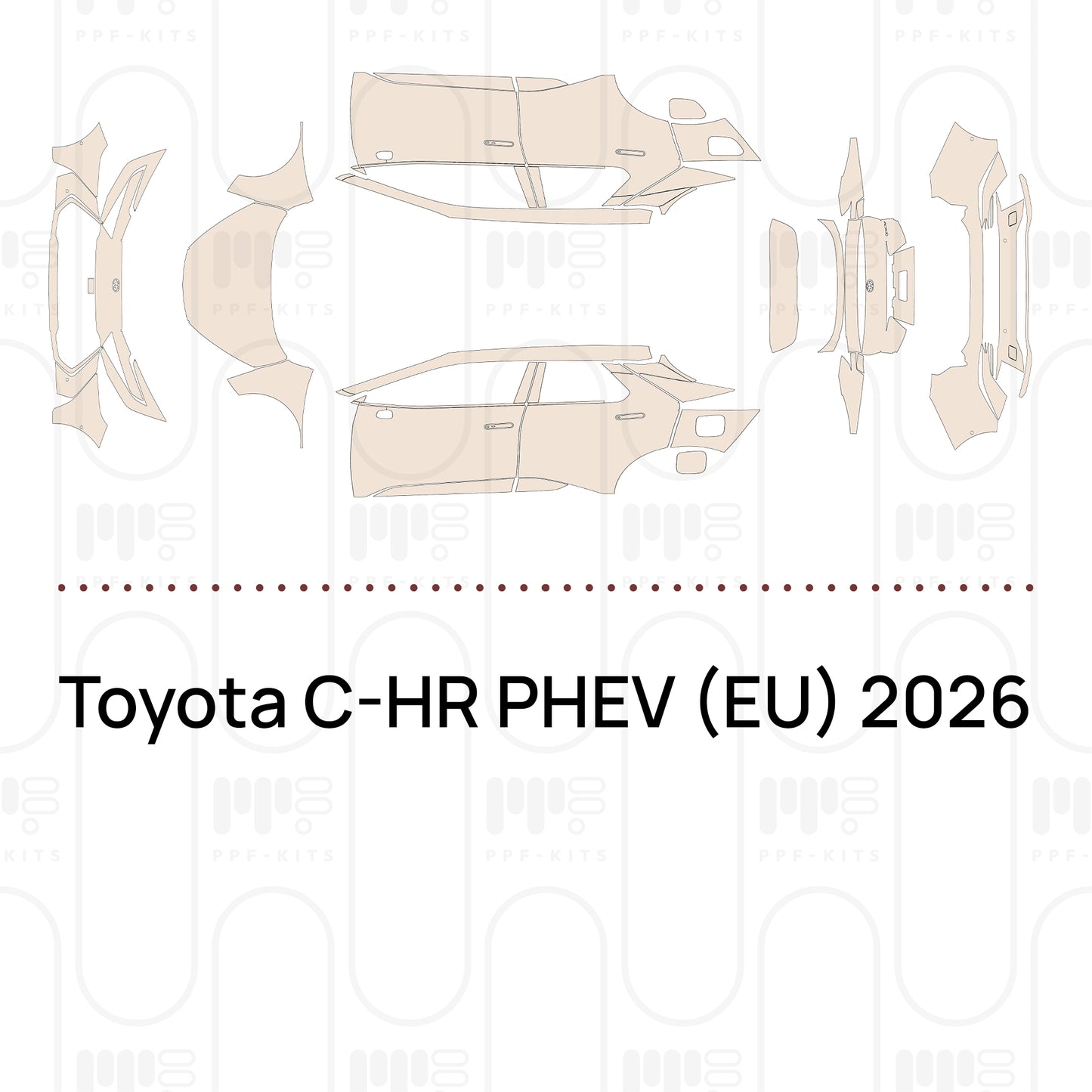 PPF prédécoupé Toyota C-HR PHEV (EU) 2026