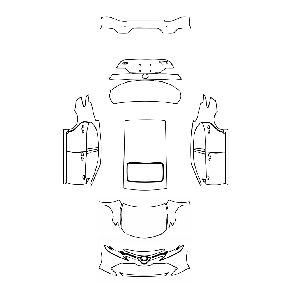 Pre-Cut PPF Toyota Camry (CN) Luxury 2018 - PPF-Kits
