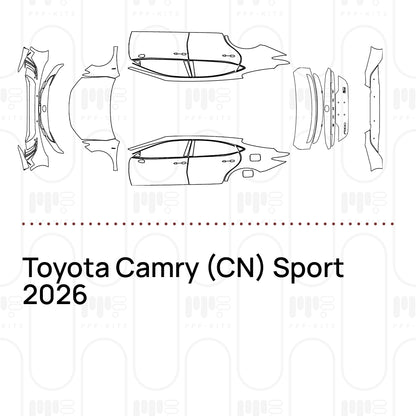 PPF prédécoupé Toyota Camry (CN) Sport 2026