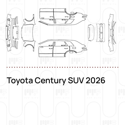 PPF prédécoupé Toyota Century SUV 2026