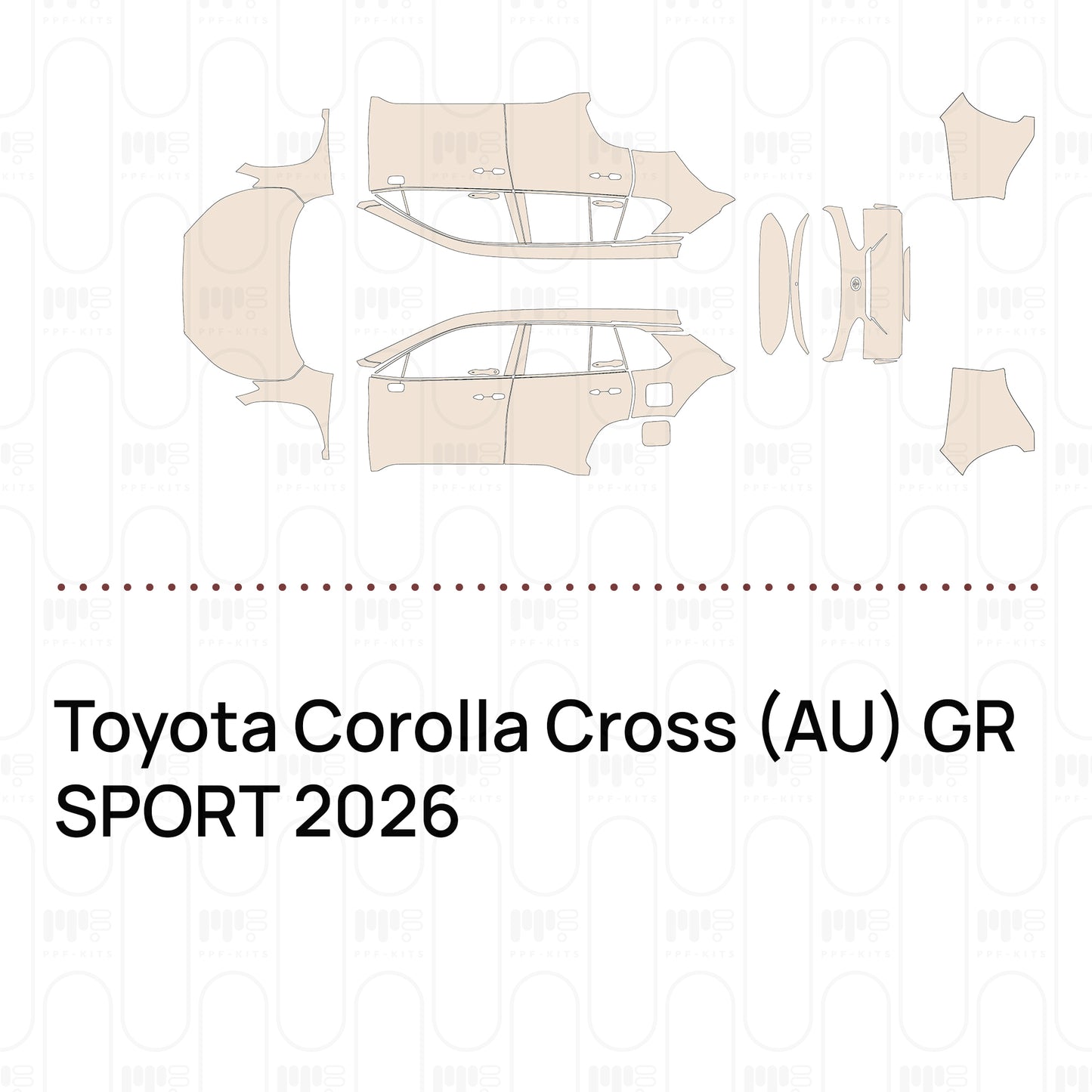 PPF prédécoupé Toyota Corolla Cross (AU) GR SPORT 2026