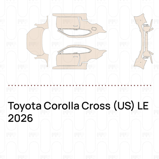 PPF prédécoupé Toyota Corolla Cross (US) LE 2026