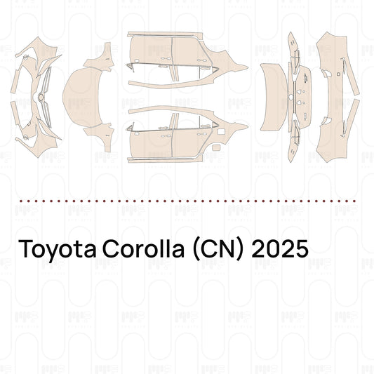 PPF prédécoupé Toyota Corolla (CN) 2025