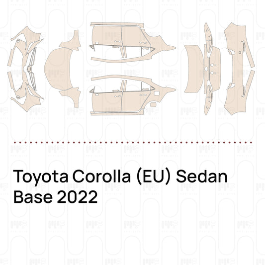 PPF prédécoupé Toyota Corolla (EU) Sedan Base 2022