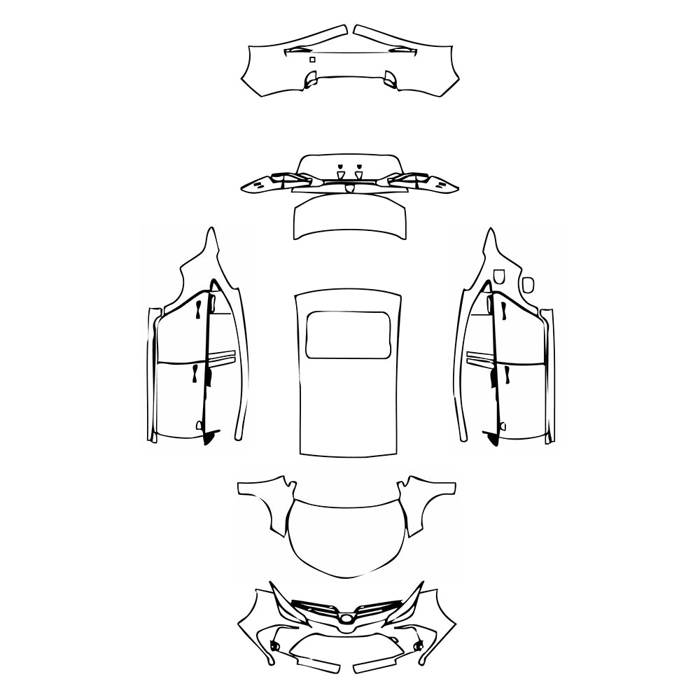 Pre-Cut PPF Toyota Corolla (EU) Sedon 2022 - PPF-Kits