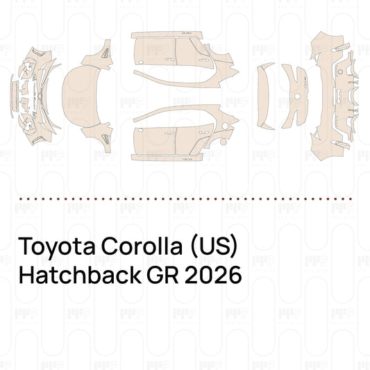 PPF prédécoupé Toyota Corolla (US) Hatchback GR 2026