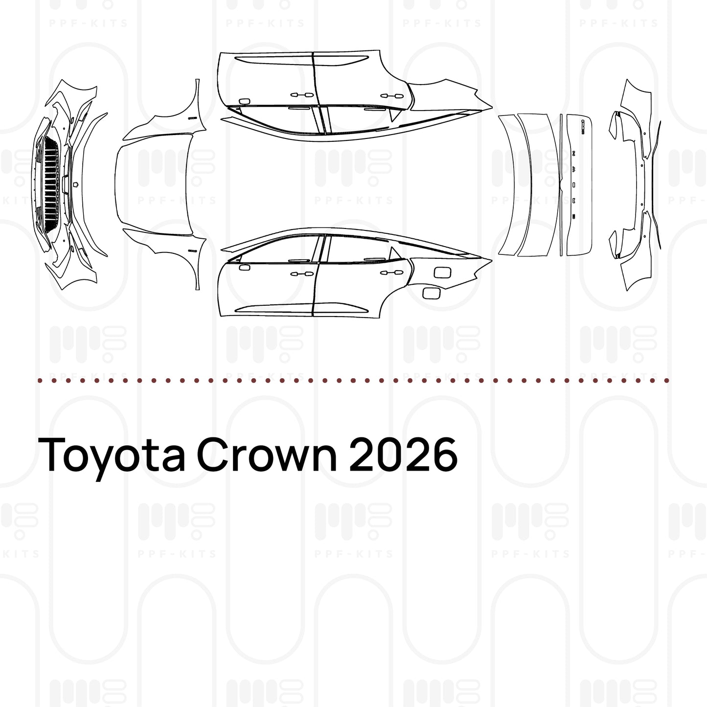 PPF prédécoupé Toyota Crown 2026