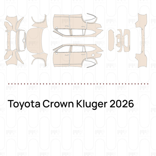 PPF prédécoupé Toyota Crown Kluger 2026