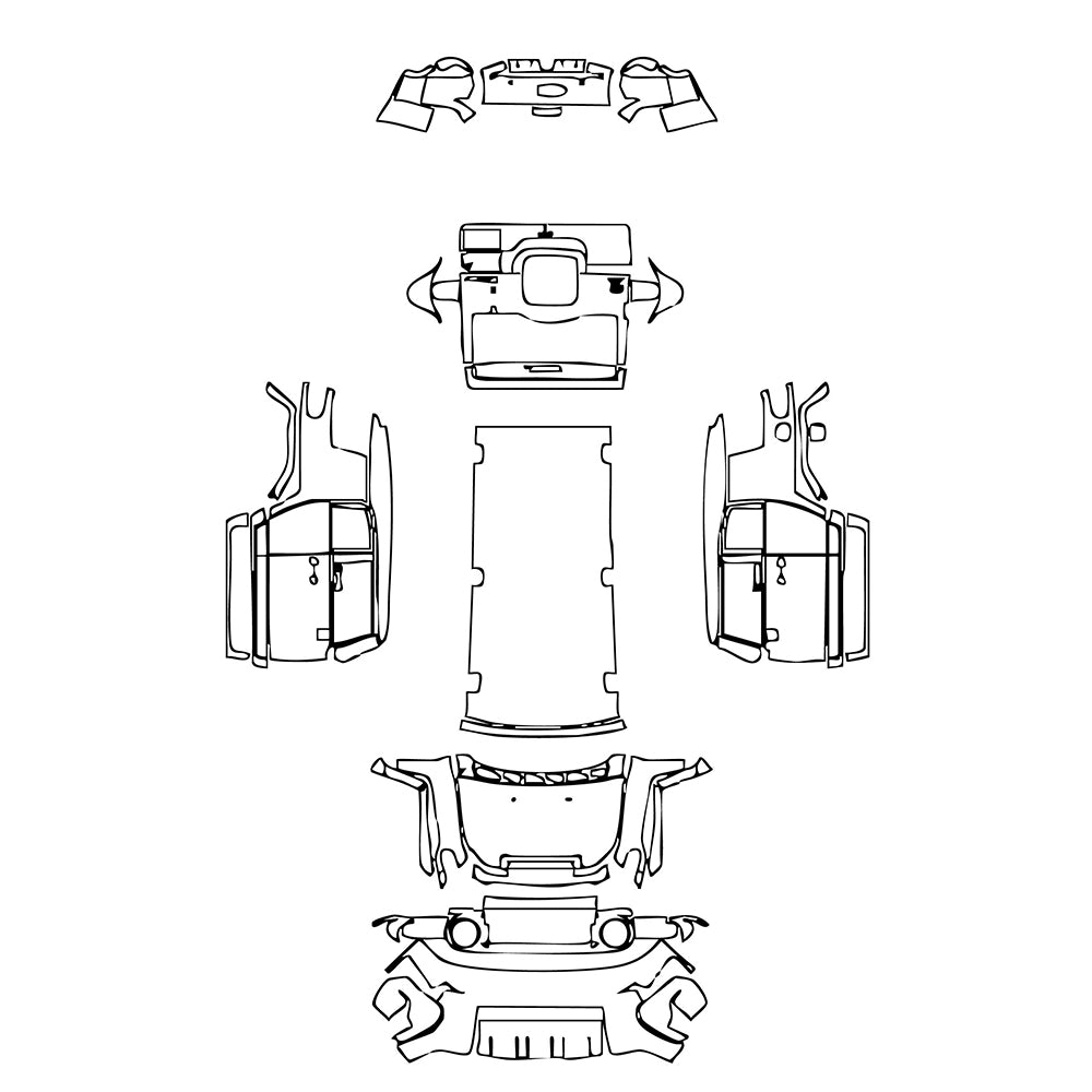 Pre-Cut PPF Toyota FJ Cruiser 2011 - PPF-Kits