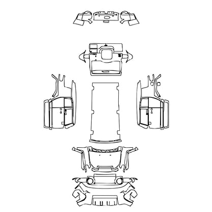 Pre-Cut PPF Toyota FJ Cruiser 2011 - PPF-Kits