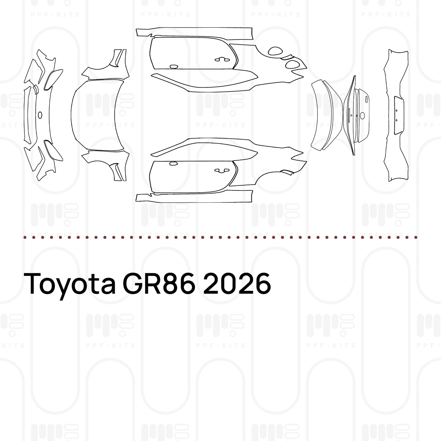PPF prédécoupé Toyota GR86 2026
