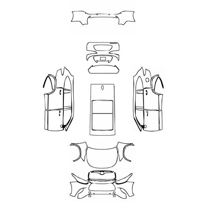 Pre-Cut PPF Toyota Highlander (US) LE 2022 - PPF-Kits