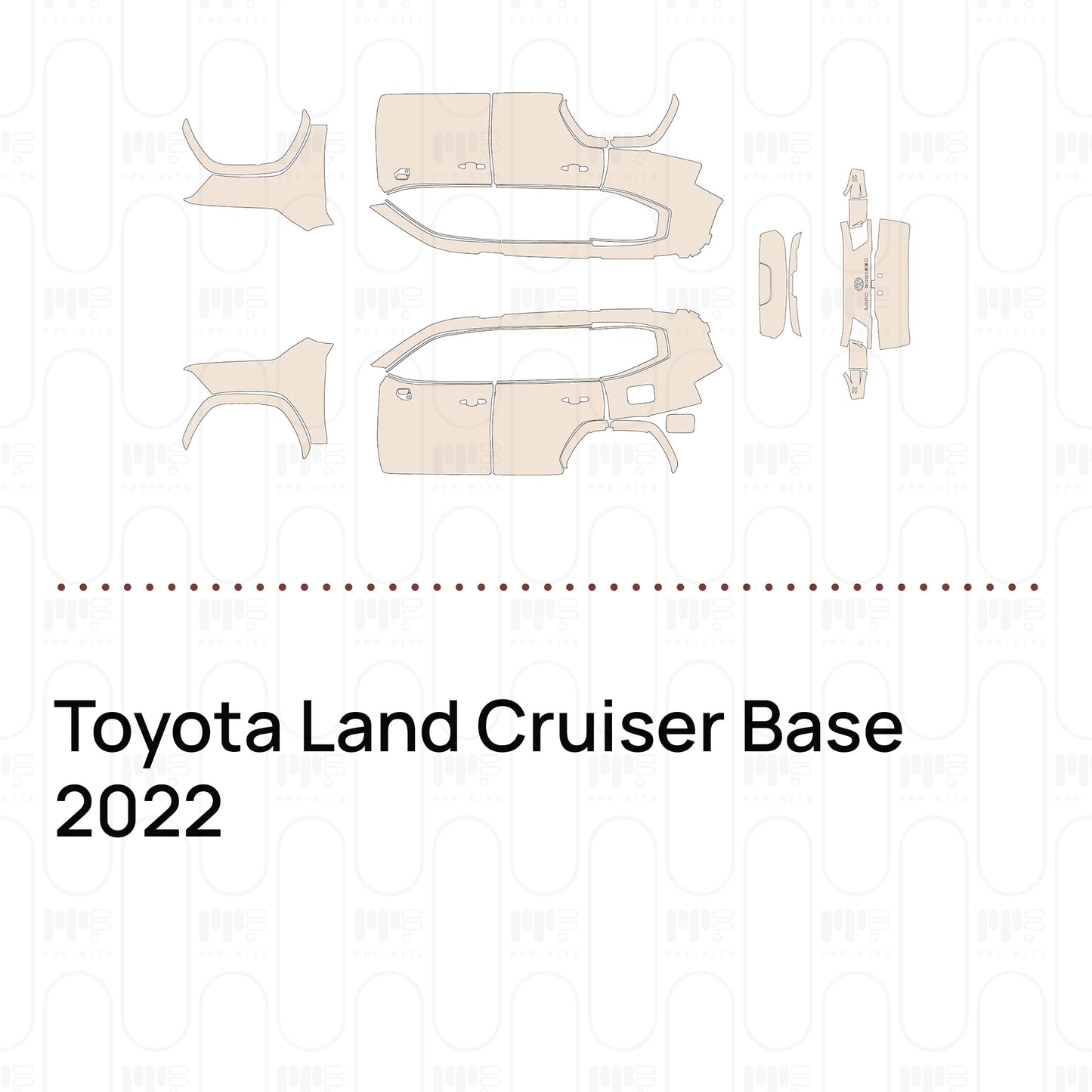 PPF prédécoupé Toyota Land Cruiser Base 2022
