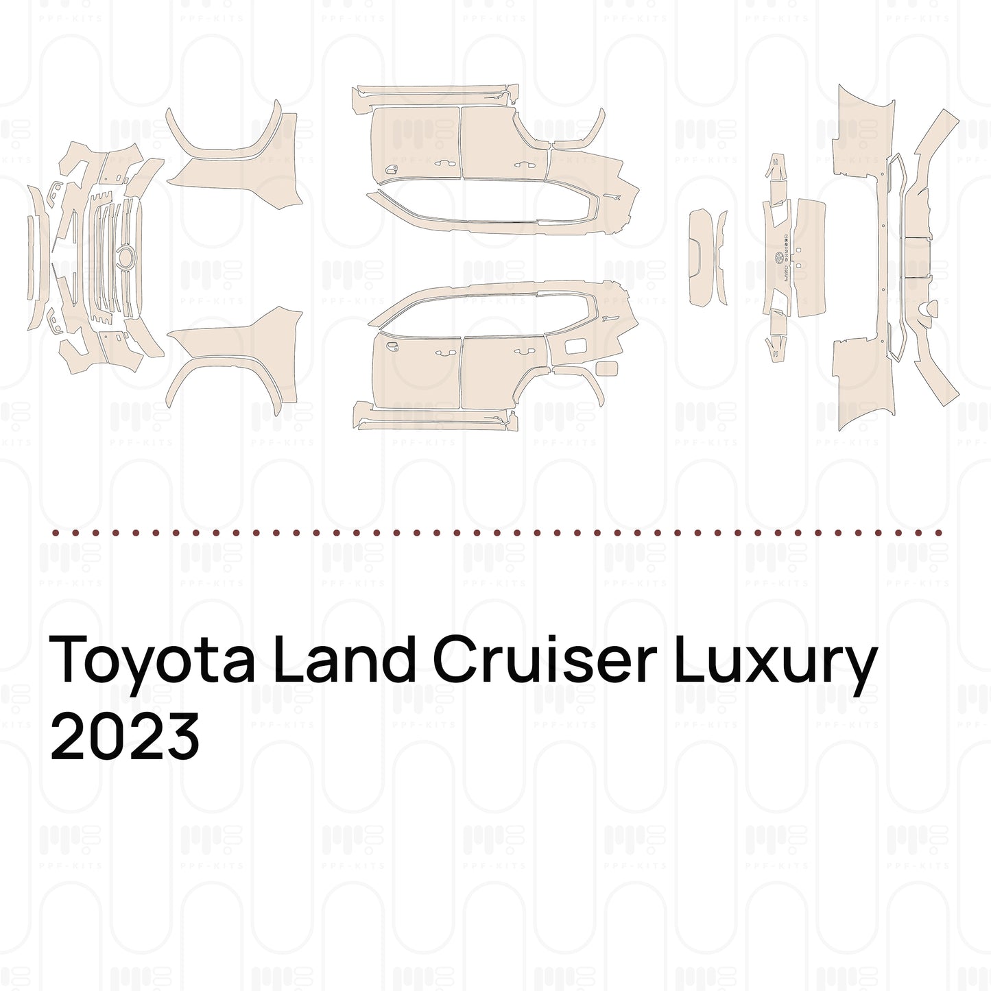 PPF prédécoupé Toyota Land Cruiser Luxury 2023