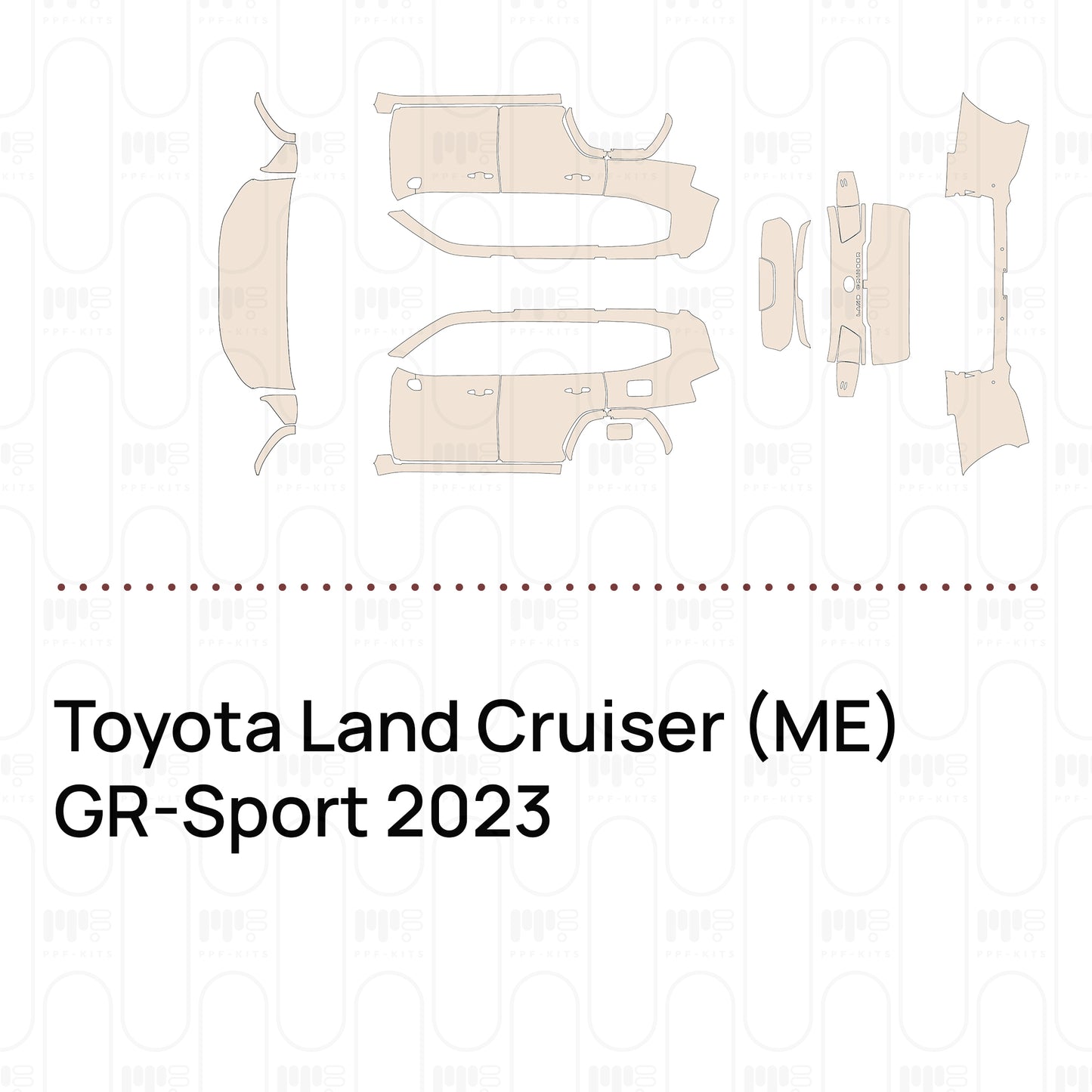 PPF prédécoupé Toyota Land Cruiser (ME) GR-Sport 2023