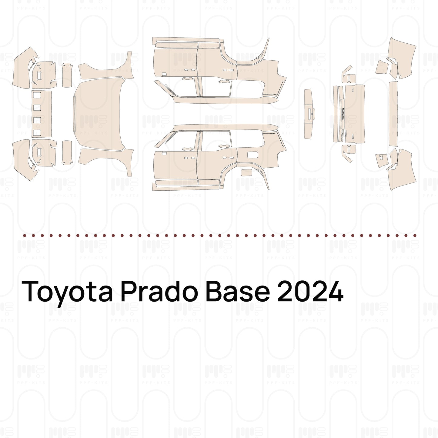 PPF prédécoupé Toyota Prado Base 2024