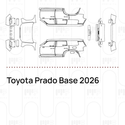 PPF prédécoupé Toyota Prado Base 2026