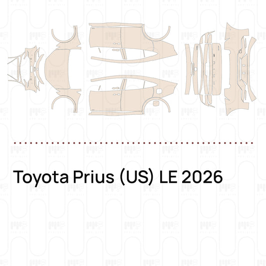 PPF prédécoupé Toyota Prius (US) LE 2026