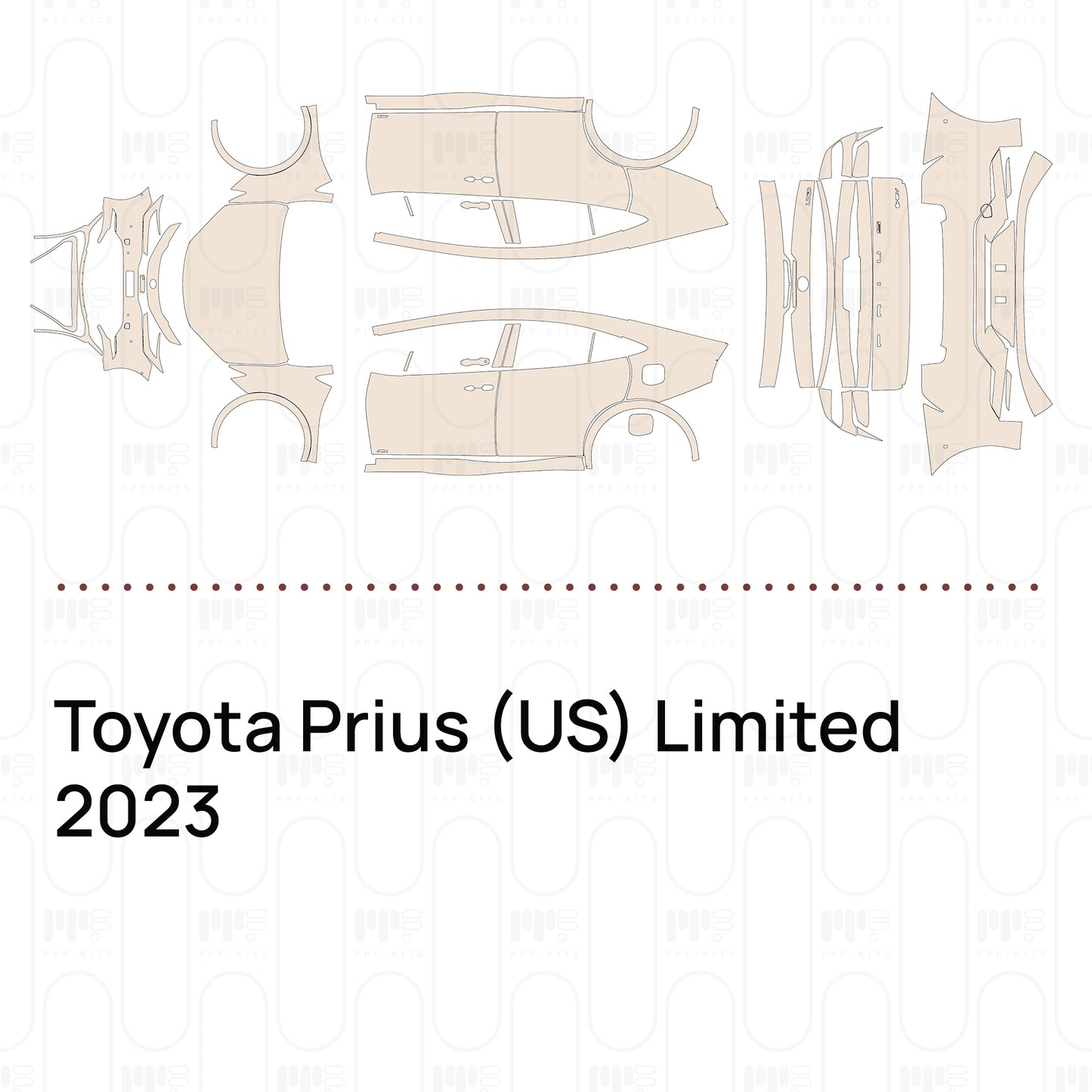 PPF prédécoupé Toyota Prius (US) Limited 2023