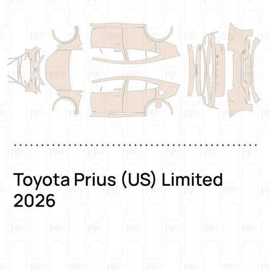 PPF prédécoupé Toyota Prius (US) Limited 2026