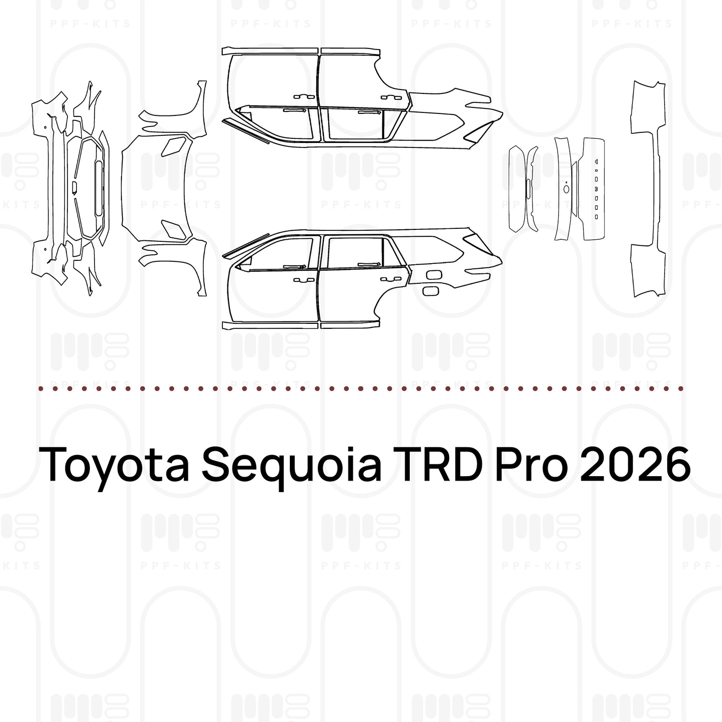 PPF prédécoupé Toyota Sequoia TRD Pro 2026