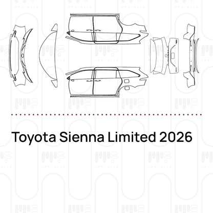 PPF prédécoupé Toyota Sienna Limited 2026