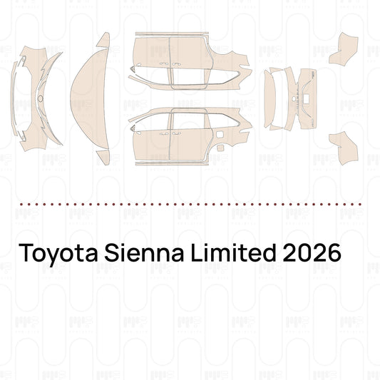 PPF prédécoupé Toyota Sienna Limited 2026
