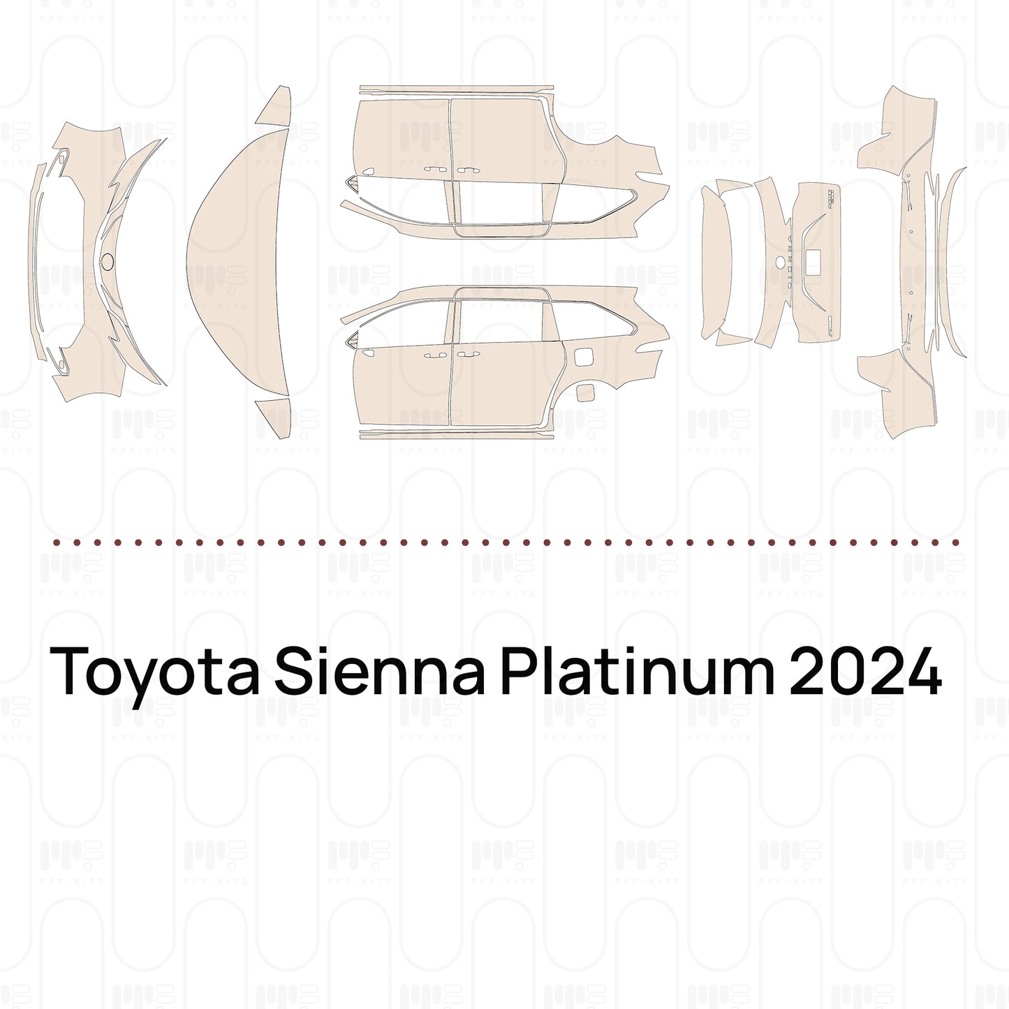 PPF prédécoupé Toyota Sienna Platinum 2024