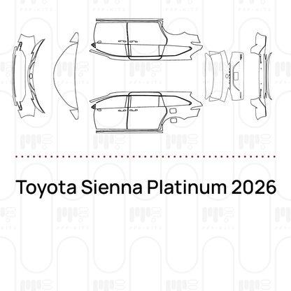 PPF prédécoupé Toyota Sienna Platinum 2026