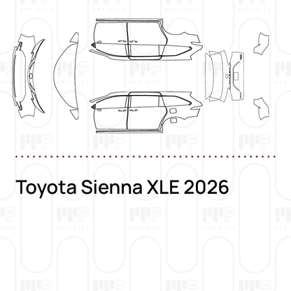 PPF prédécoupé Toyota Sienna XLE 2026