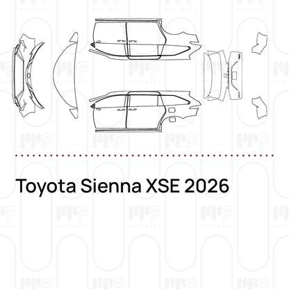 PPF prédécoupé Toyota Sienna XSE 2026