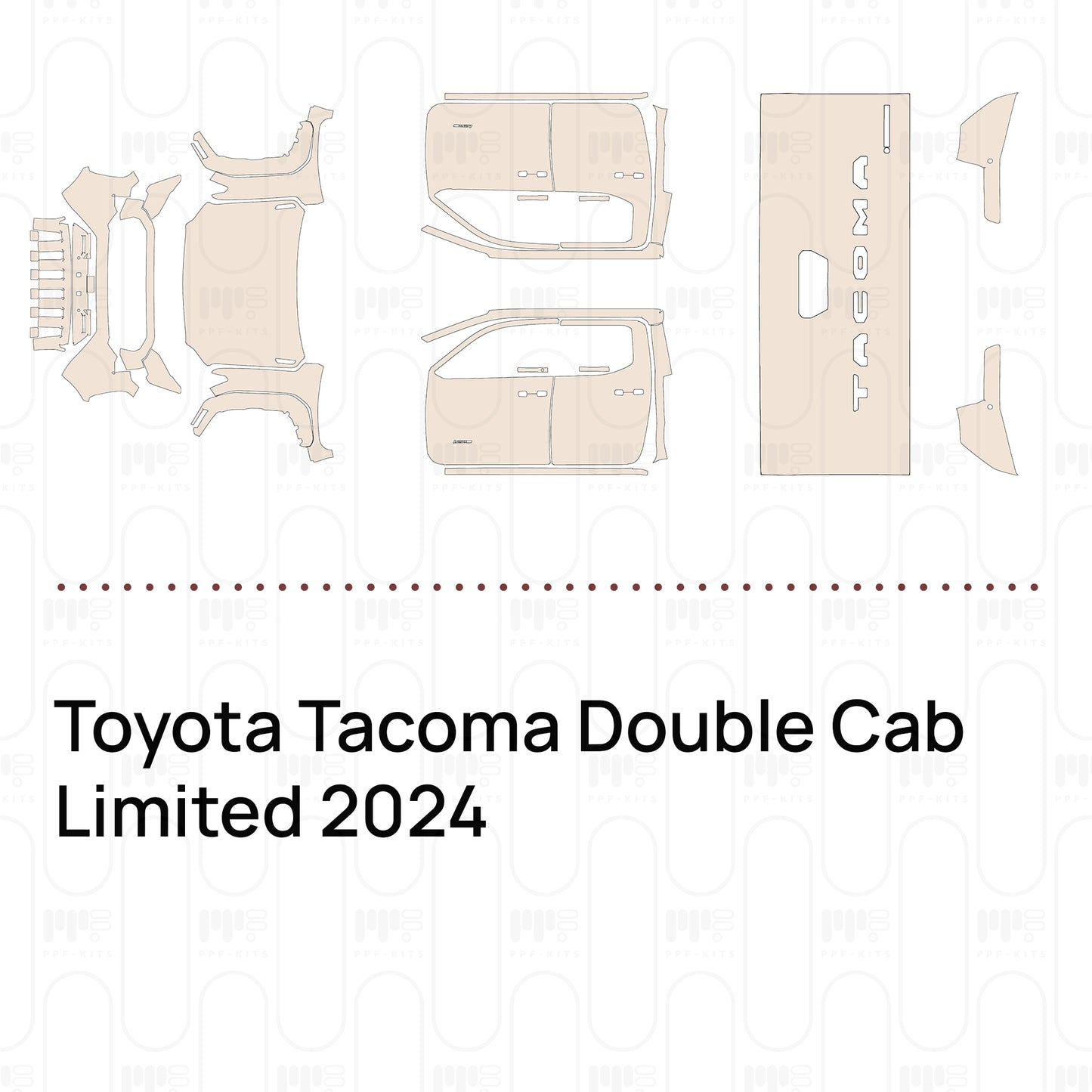 PPF prédécoupé Toyota Tacoma Double Cab Limited 2024