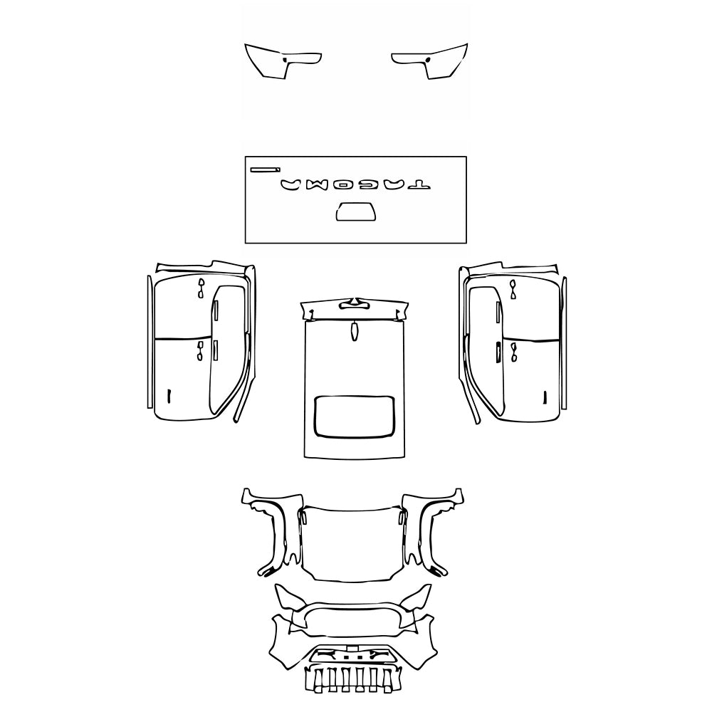 Pre-Cut PPF Toyota Tacoma Double Cab Limited 2025 - PPF-Kits
