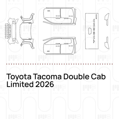 PPF prédécoupé Toyota Tacoma Double Cab Limited 2026
