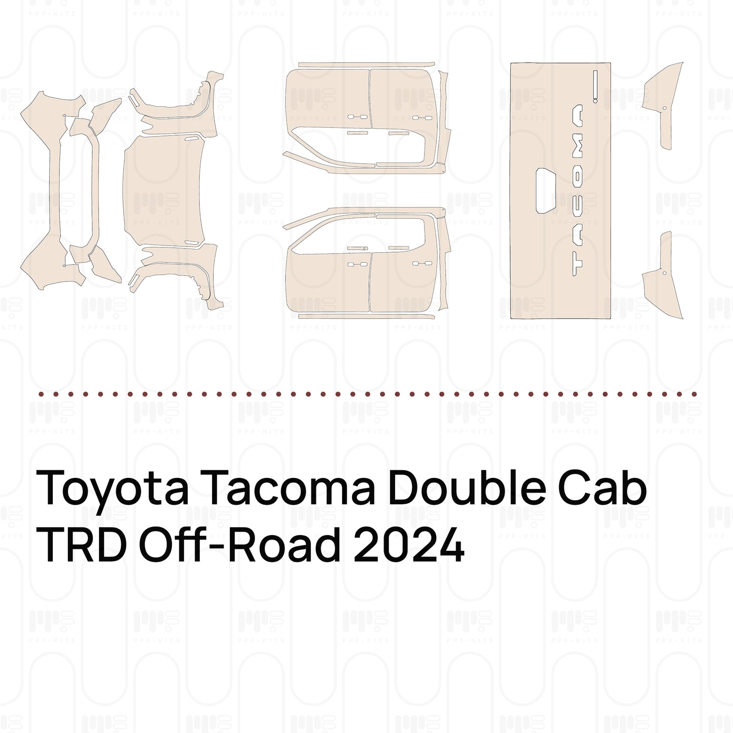 PPF prédécoupé Toyota Tacoma Double Cab TRD Off-Road 2024