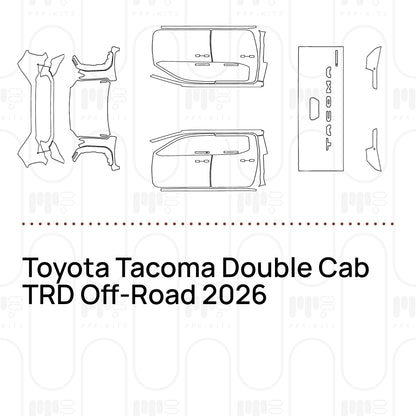PPF prédécoupé Toyota Tacoma Double Cab TRD Off-Road 2026