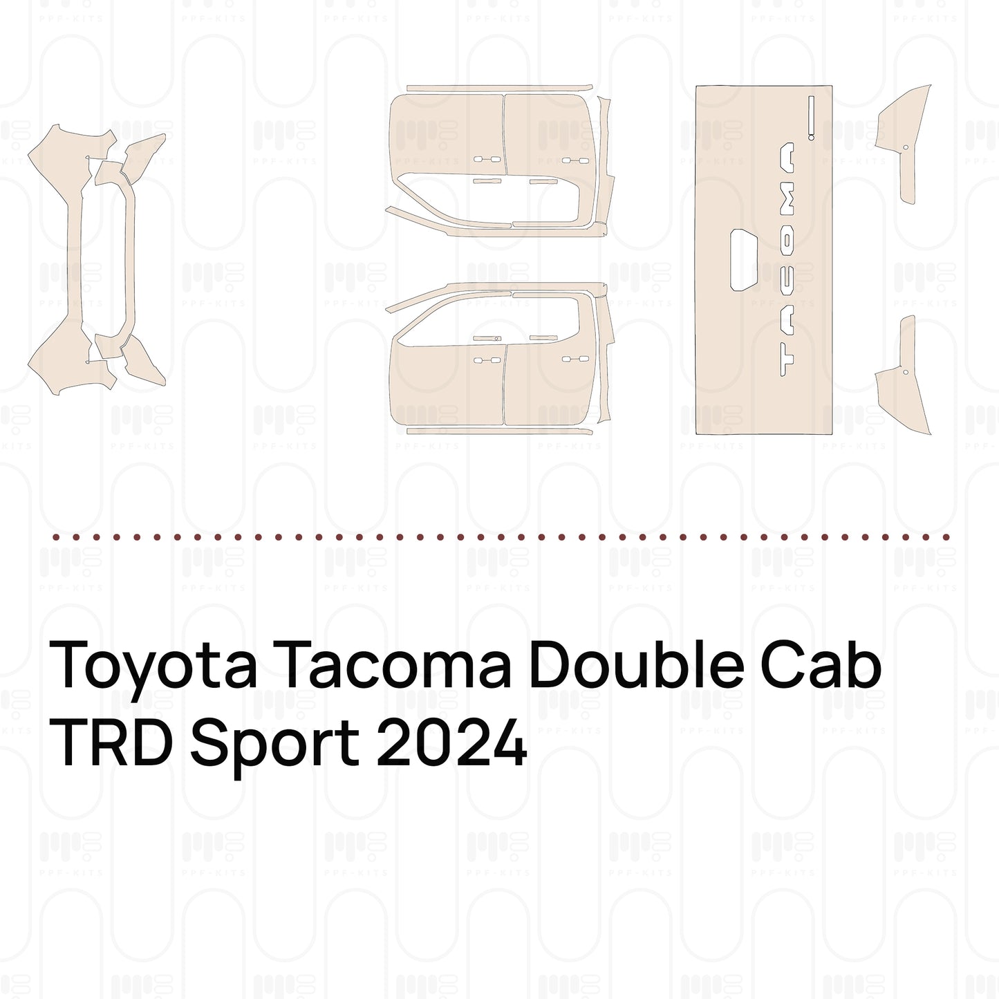 PPF prédécoupé Toyota Tacoma Double Cab TRD Sport 2024