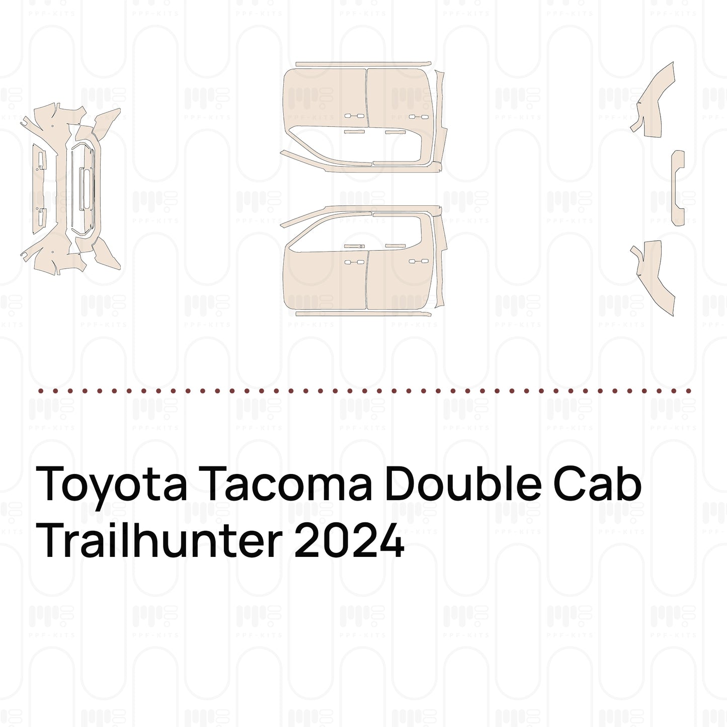PPF prédécoupé Toyota Tacoma Double Cab Trailhunter 2024