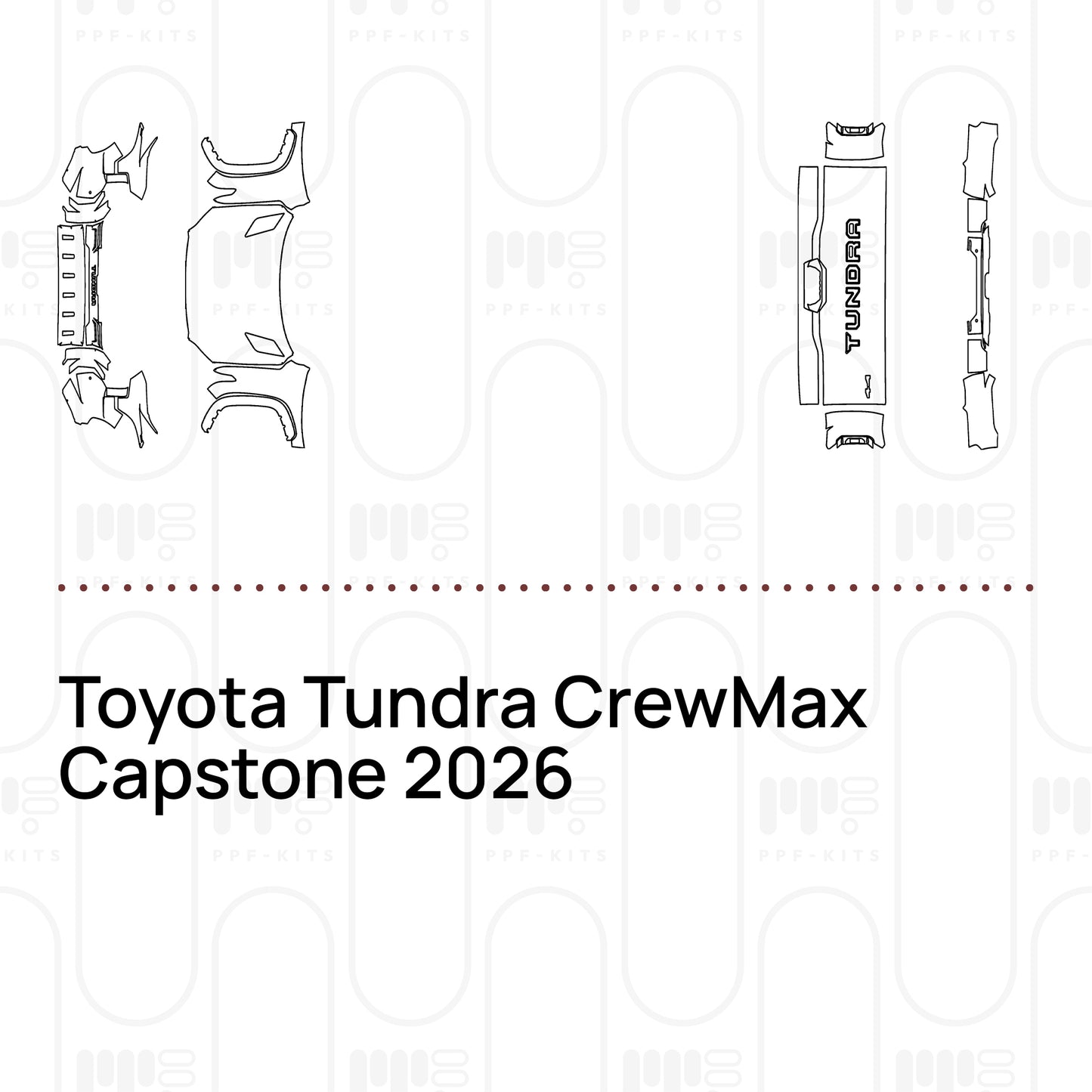 PPF prédécoupé Toyota Tundra CrewMax Capstone 2026