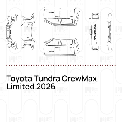 PPF prédécoupé Toyota Tundra CrewMax Limited 2026