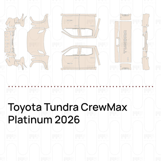 PPF prédécoupé Toyota Tundra CrewMax Platinum 2026