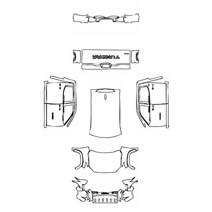 Pre-Cut PPF Toyota Tundra CrewMax SR5 2023 - PPF-Kits