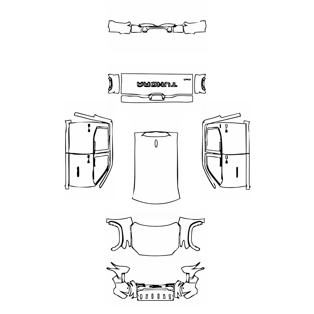 Pre-Cut PPF Toyota Tundra CrewMax SR5 2024 - PPF-Kits