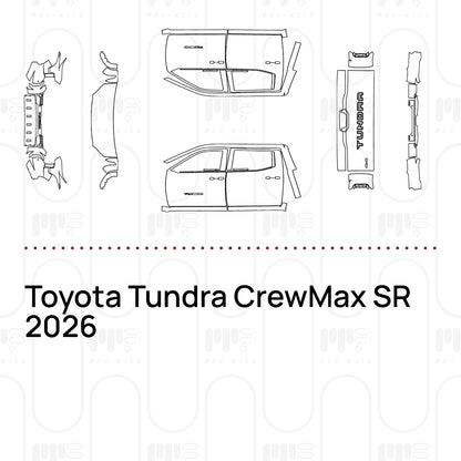 PPF prédécoupé Toyota Tundra CrewMax SR 2026