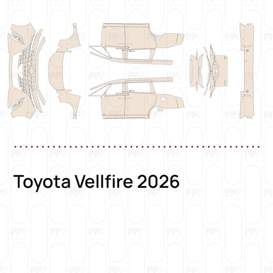 PPF prédécoupé Toyota Vellfire 2026