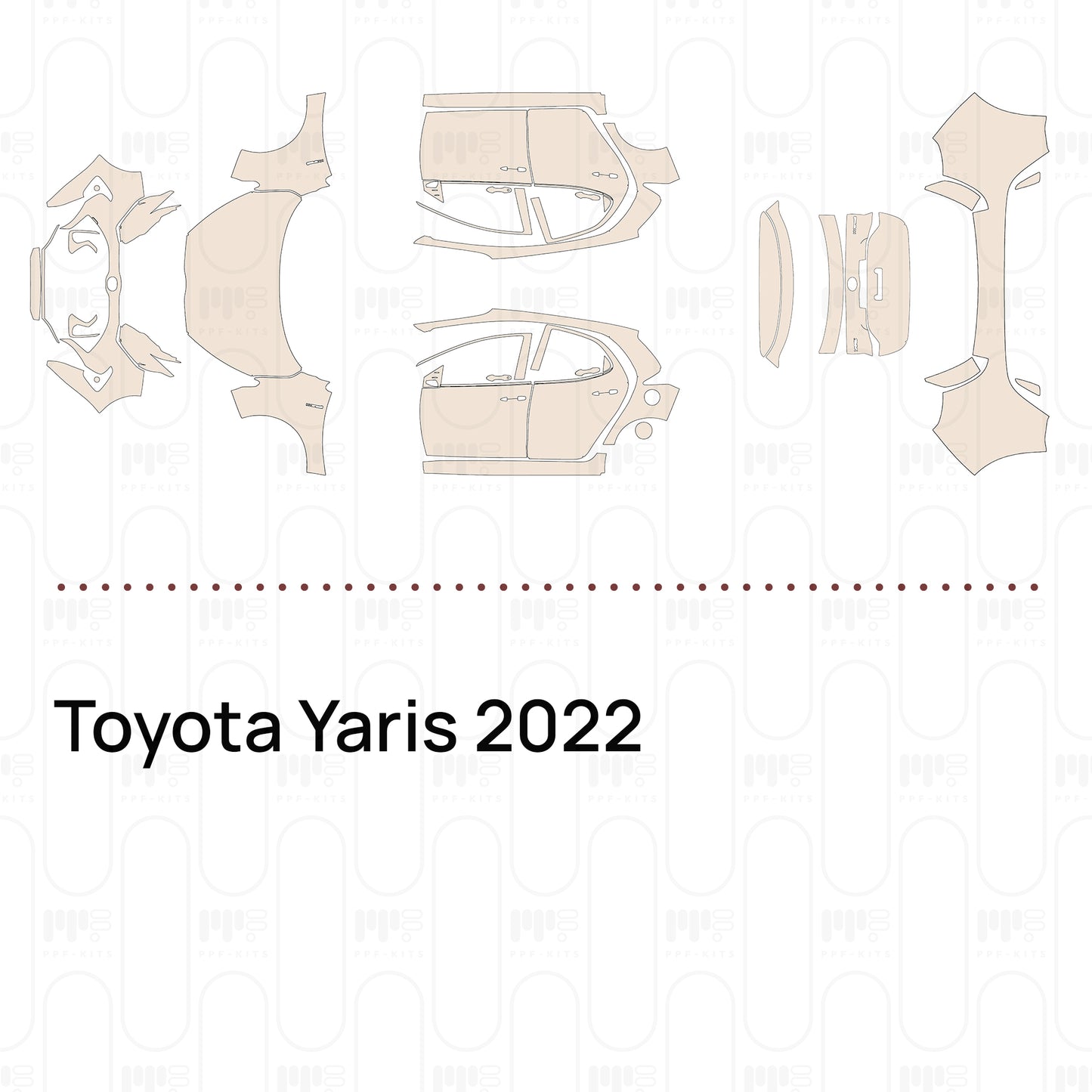 PPF prédécoupé Toyota Yaris 2022