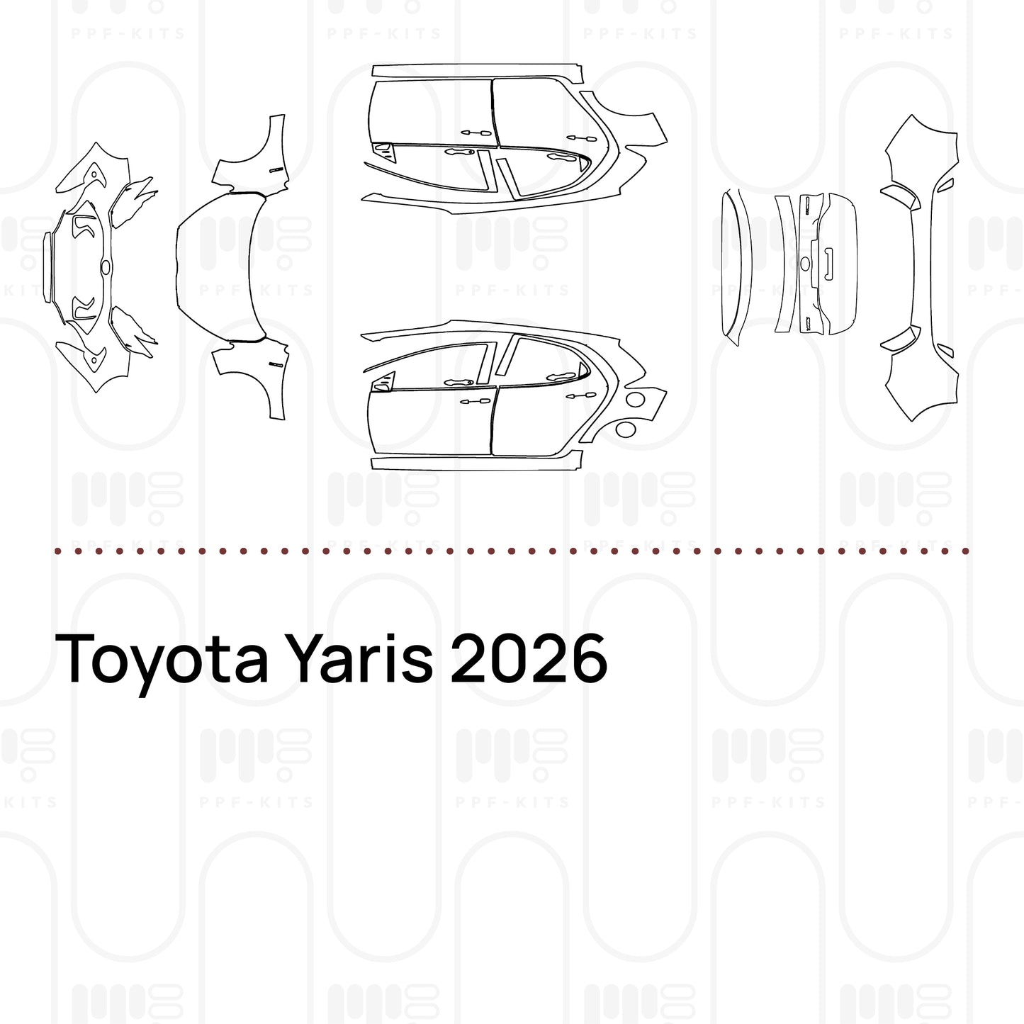 PPF prédécoupé Toyota Yaris 2026