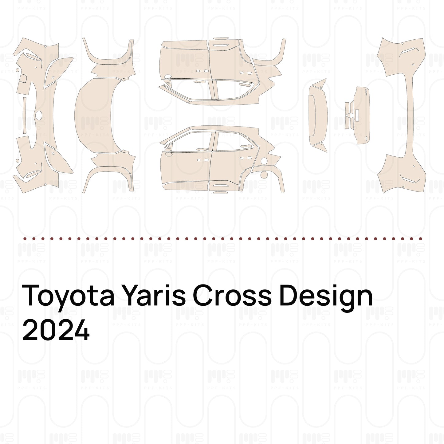 PPF prédécoupé Toyota Yaris Cross Design 2024