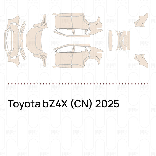 PPF prédécoupé Toyota bZ4X (CN) 2025