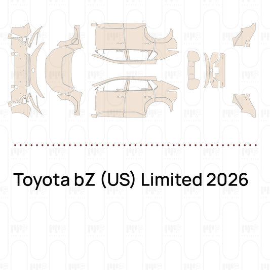 PPF prédécoupé Toyota bZ (US) Limited 2026